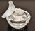 Mid-Century Modern Vintage Swarovski Crystal Faceted Round Two Birds Bath Bowl Heart Lid Figurines For Sale - Image 3 of 12