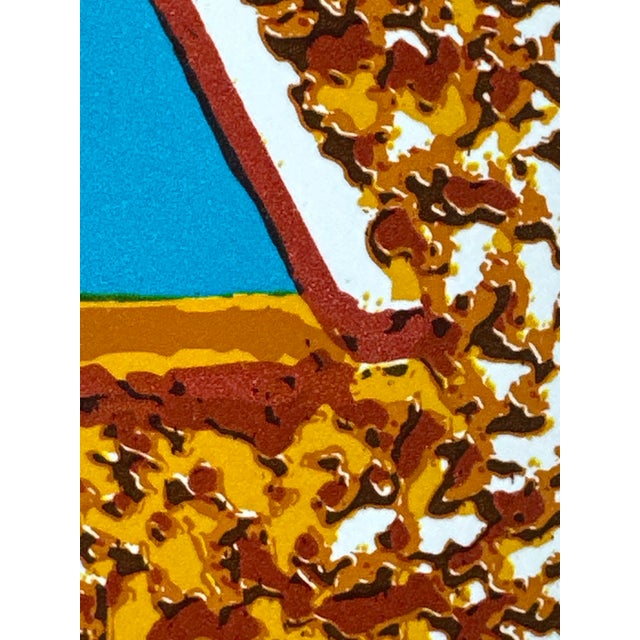 Air France Egypte Travel Poster by Raymond Pagès, 1971 For Sale - Image 4 of 9