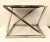 Contemporary Organic Modern Interlude Home Wood and Chrome Side Tables Pair For Sale - Image 3 of 6