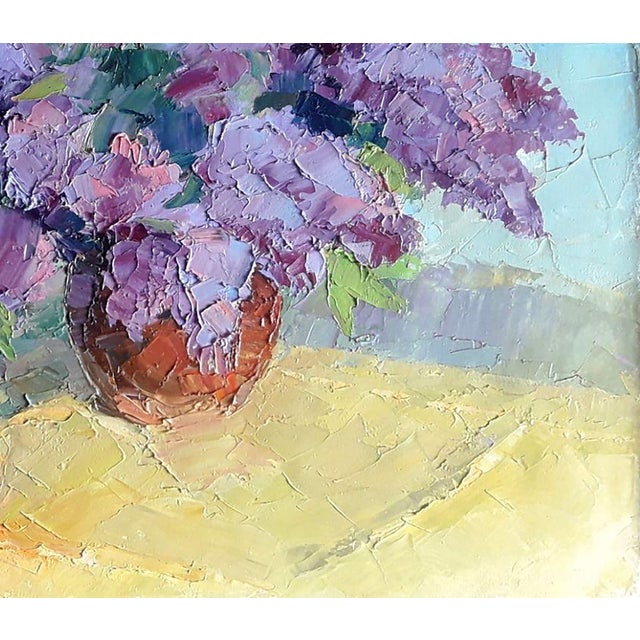 2020s Oil Painting Lilac and Tangerine Boris Serdyuk For Sale - Image 5 of 7