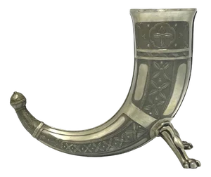 Norwegian Drinking Viking Horn by Aksel Holmsen, 1920s