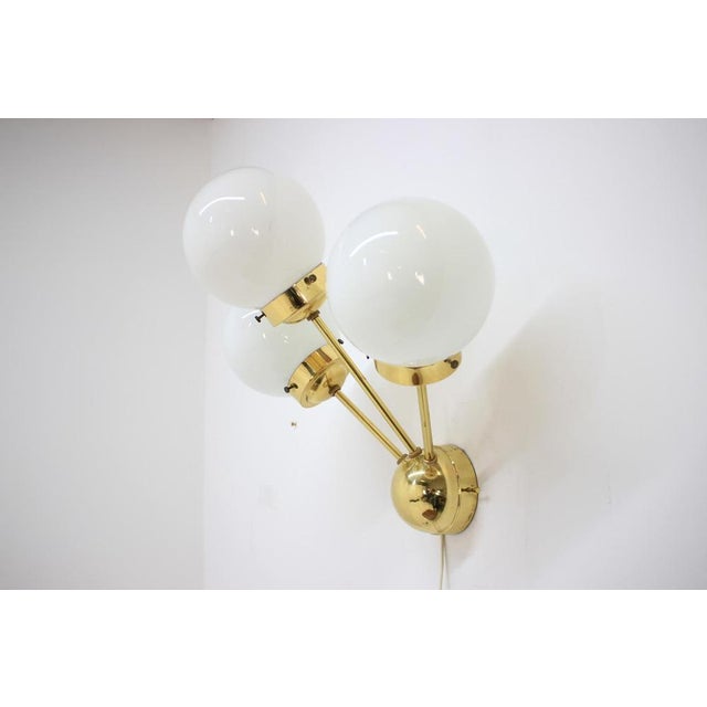 Space Age Sputnik Brass Wall Lamp, 1970s For Sale - Image 3 of 8