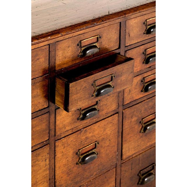 Large Mahogany Apothecary Drawers, Set of 2 For Sale - Image 6 of 16