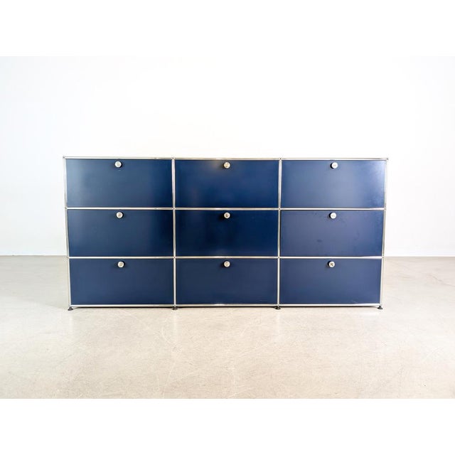 Beautiful usm haller 3x3 chest of drawers. The piece features nine lockable doors, each with its own key. Usm haller has...