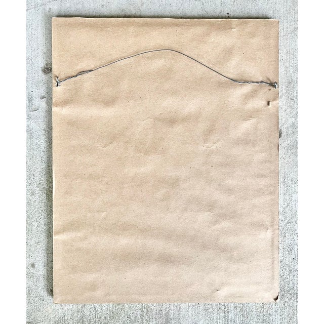 Printmaking Materials 1976 Priscilla Treacy "Woman With a Black Hat" Rembrandt-Style Framed Litho Print For Sale - Image 7 of 7