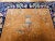 Vintage Chinese Art Deco Area Rug, Hand-Knotted Wool Pile, Tan, Dark Blue, 1920s For Sale - Image 9 of 12