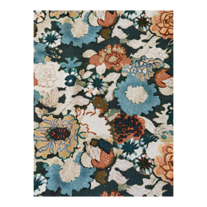 Lee Jofa Arioso Print Sea/Spice Fabric 1 1/2 Yards