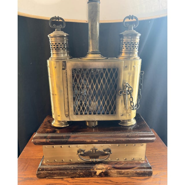 Vintage Capt. David Babcock "Young America" Nautical Table Lamp For Sale - Image 15 of 17