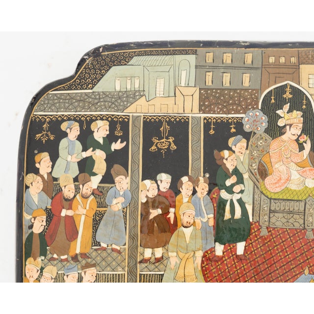 Paint Lacquer and Carved Chineses Wall Decorations, 19th Century For Sale - Image 7 of 14