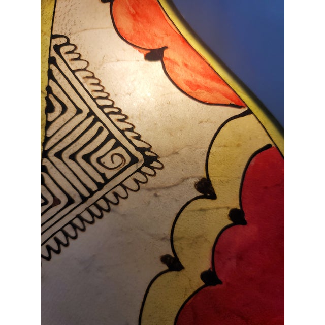 Contemporary 14" Multicolor Moroccan Traditional Henna Lamp For Sale - Image 4 of 7