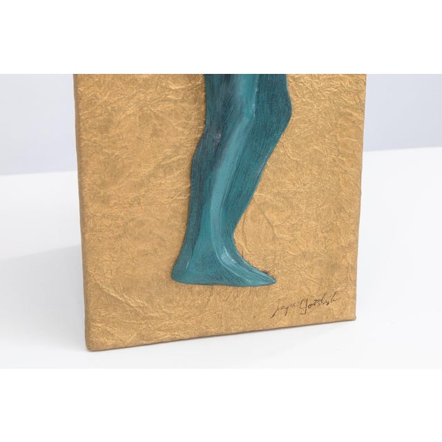 Modern Joyce Gottlieb - Untitled (Turquoise Nude), C. 1990 Signed Mixed Media Sculpture For Sale - Image 3 of 5