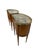 Wood 1930s Pair of Louis XVI Style End or Bedroom Side Tables With Marble and Brass Gallery Tops For Sale - Image 7 of 12