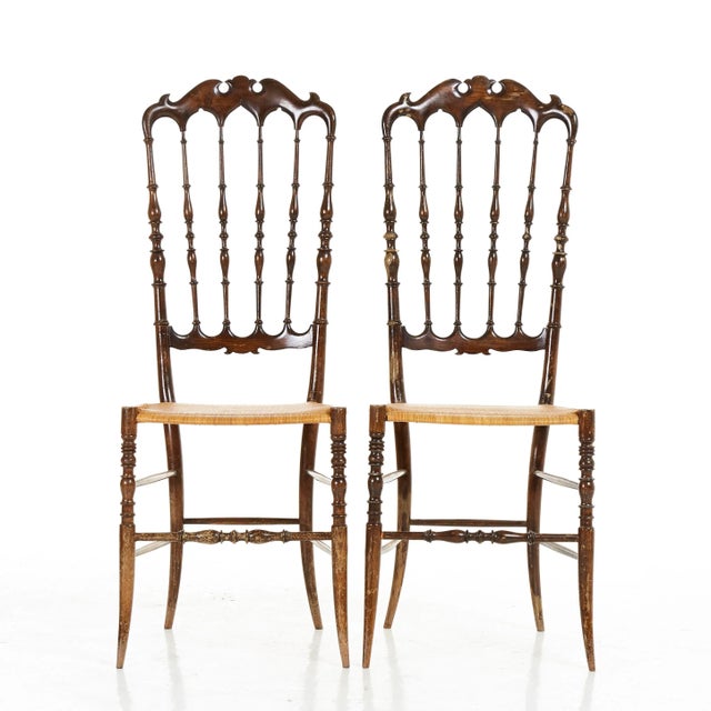 Set of Mid-Century Chiavari Dining Chairs by Colombo Sanguineti, 1950s For Sale - Image 6 of 6