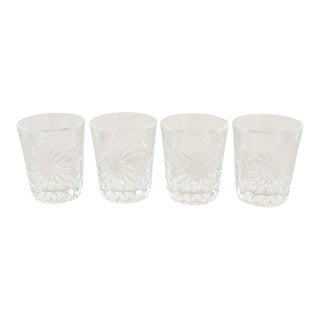 Cut Glass Shot Glasses, Set of 4 For Sale