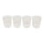 Late 20th Century Cut Glass Shot Glasses - Set of 4 For Sale