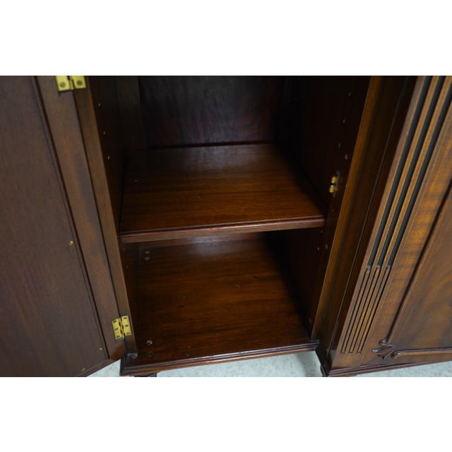 Vintage Cabinet Made Regency Marble Top Credenza For Sale - Image 4 of 18