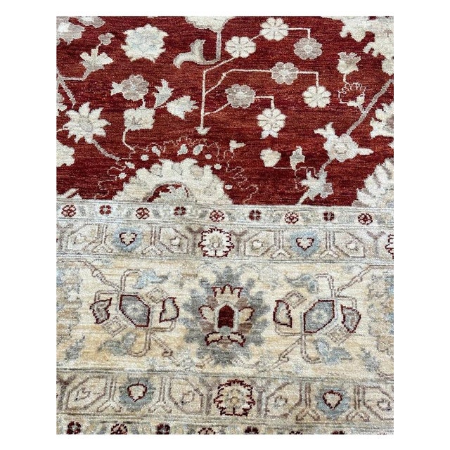 1990s Handwoven Traditional Agra Area Rug 9x12 For Sale - Image 4 of 12