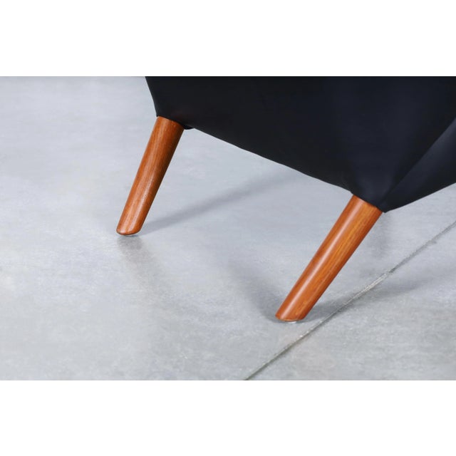 Danish Modern Leather "Papa Bear" Chair by Hans J. Wegner for a.p. Stolen, 1950s For Sale - Image 13 of 13