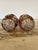 Pair Vintage Bohemian Czech Amber Cut to Clear Decanters For Sale - Image 12 of 12