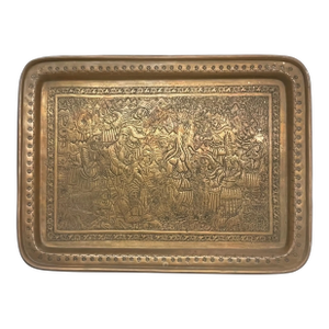 20th Century Persian Handmade Brass Tray