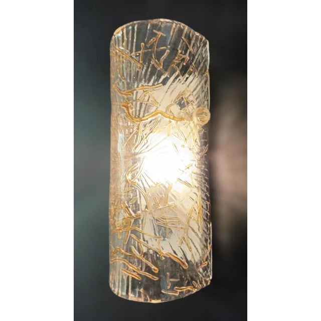 1960s 20th Century Amber Tegola Sconce For Sale - Image 5 of 7