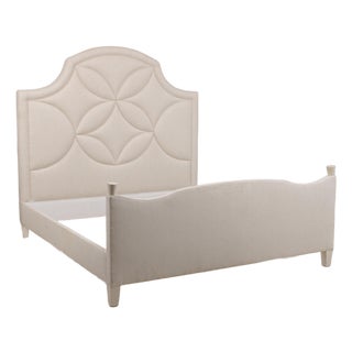 King Size Custom Upholstered Modern Bed For Sale