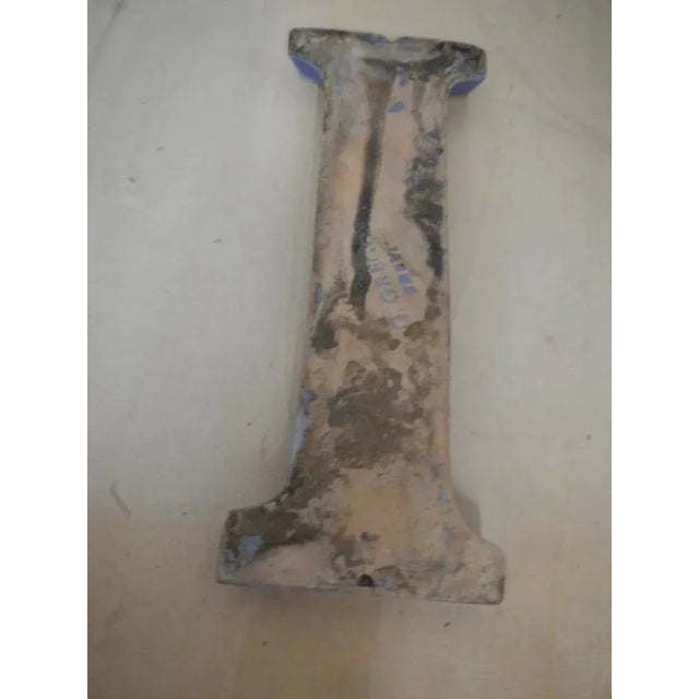 Lowercase Letter I in Terracotta, 1940 For Sale - Image 4 of 7