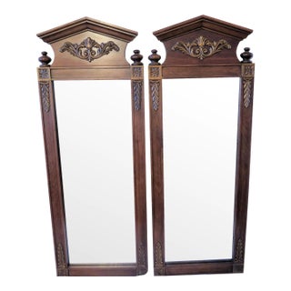 Pair of Matching 1960s Style Hollywood Regency Mirrors For Sale