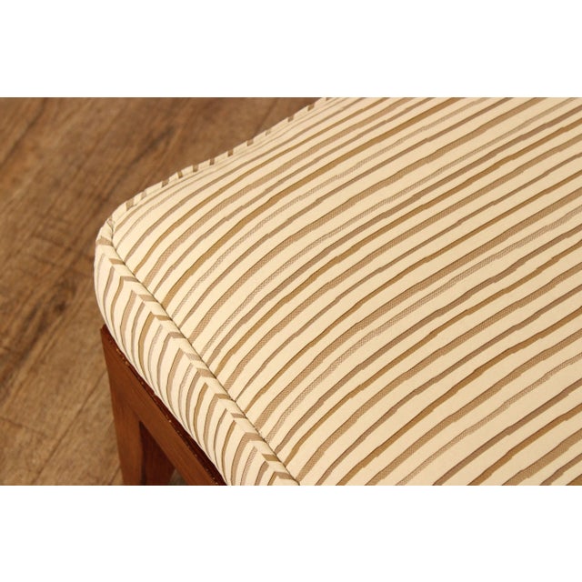 Early 21st Century Tommy Bahama Outdoor Patio Faux Wood Ottoman For Sale - Image 9 of 12