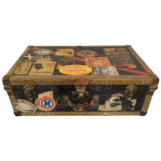 Vintage Steamer Trunk by Excelsior For Sale