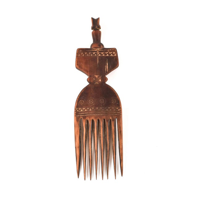Early 20th Century Early 20th Century Nyamwezi Mwana Hiti Figural Comb Tanzania For Sale - Image 5 of 7