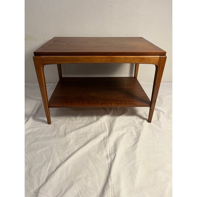 1960s Lane Rhythm Walnut Side End Table Mid Century Danish Modern For Sale - Image 10 of 11