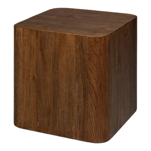 Reclaimed Oak Wooden Cube Table