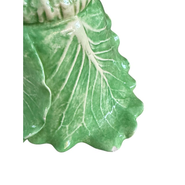 Vintage Dodie Thayer Cabbage Leaf Candleholders For Sale - Image 10 of 12