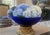Vintage Cobalt Blue Art Glass Decorative Bowl For Sale - Image 4 of 5