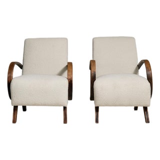 19th Century France Cream Wood Armchair For Sale