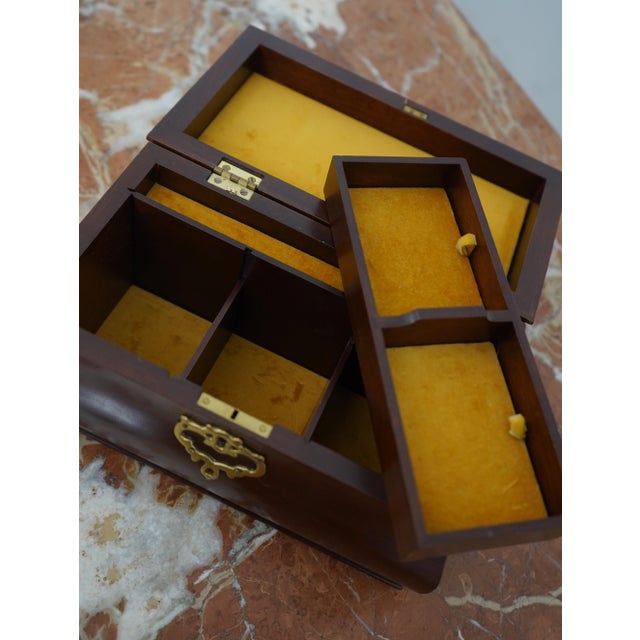 Virginia Metalcrafters Virginia Metalcrafters Colonial Williamsburg Jewelry Box For Sale - Image 4 of 12