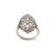 Early 20th Century Antique Edwardian Platinum 14k White Gold 1.09ct Diamond Filigree Cocktail Ring, Size 5 For Sale - Image 5 of 8