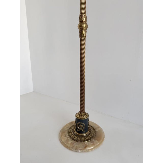 Italian Brass Hall Tree with Onyx Marble Base, 1960s For Sale - Image 18 of 18