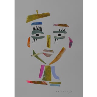 Sabine Mixed Media Collage For Sale