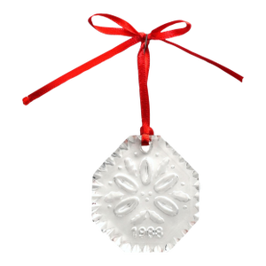 Waterford “Five Golden Rings” Crystal Ornament – 1988