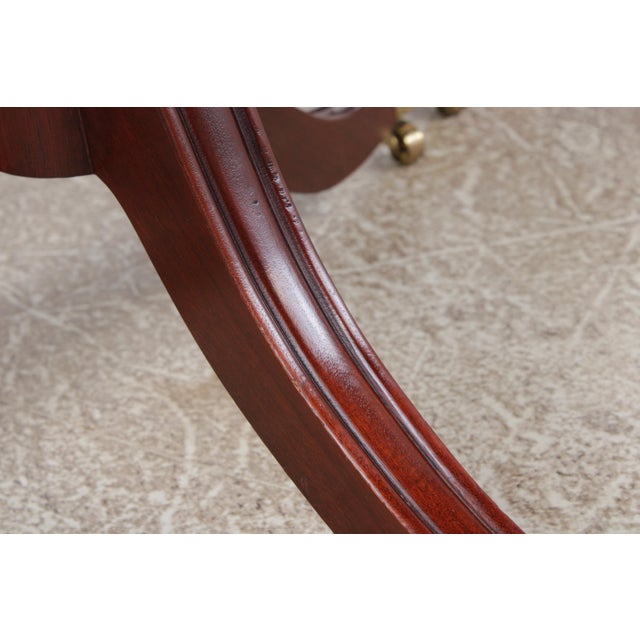 Brown Baker Colonial Williamsburg Mahogany Dining Room Table For Sale - Image 8 of 18