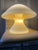 1960s Mid Century Modern Italian Murano Glass Style Mushroom Table Lamp For Sale - Image 11 of 12