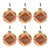 Contemporary Western Glass Ball Ornament (Set of 6) For Sale - Image 3 of 3