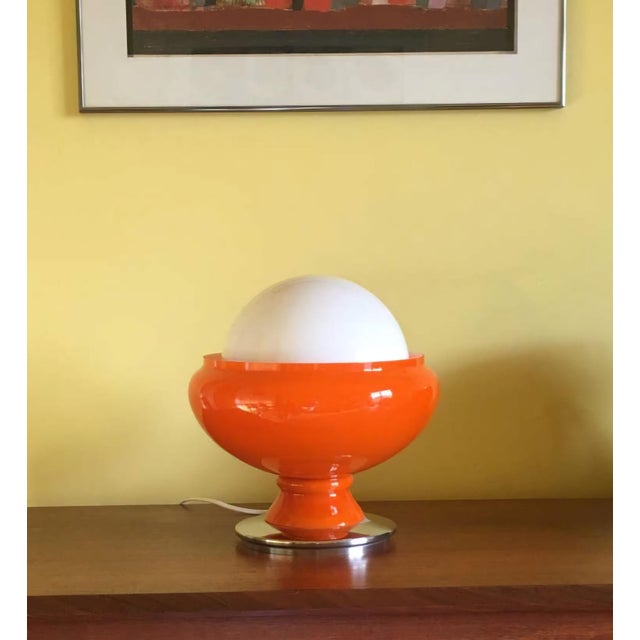 Italian 1970s Designer Table Lamp, Space Age Style. For Sale - Image 4 of 6