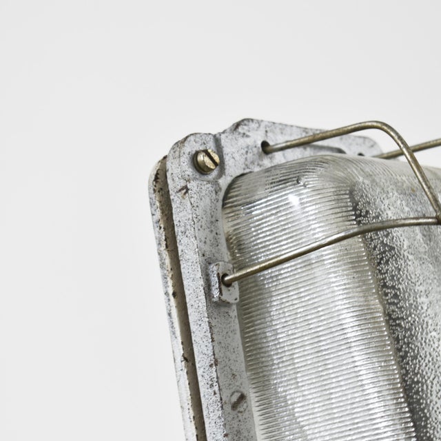 Industrial Prismatic Bulkhead Wall Light, 1960s For Sale - Image 6 of 7