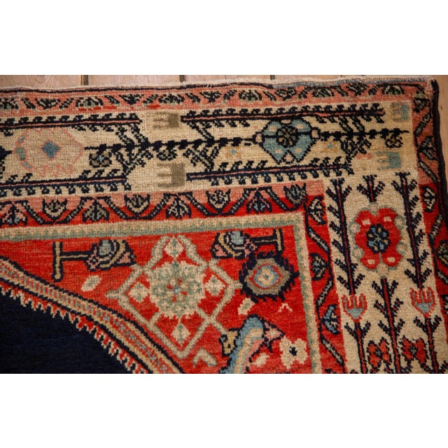Navy Blue Vintage Malayer Carpet - 5'5" x 7'5" For Sale - Image 8 of 15