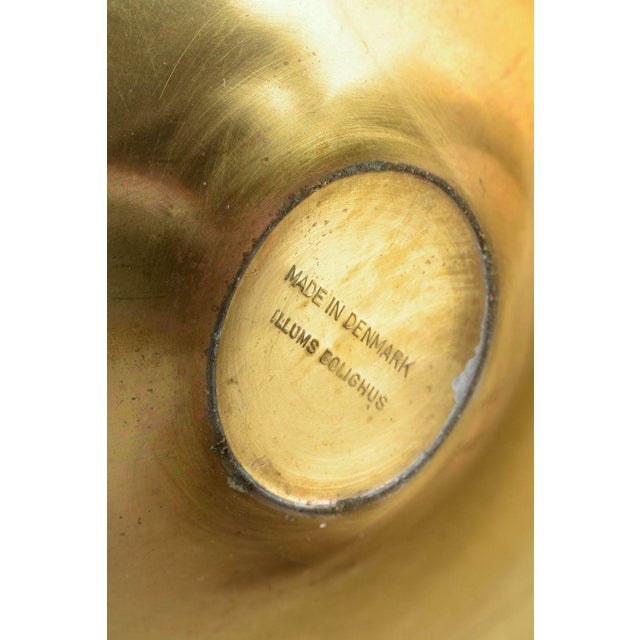 Danish Brass Candleholder with Eight Curved Arms, 1970s For Sale - Image 4 of 5