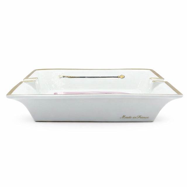 Mid 20th Century Hermes Paris Porcelain Equestrian Jockey Cap Catchall Dish For Sale - Image 9 of 9