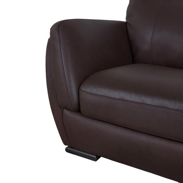 A399 3-Seater, 2-Seater and Lounge Chair in Dark Brown Leather from Natuzzi Editions, Set of 3 For Sale - Image 10 of 18